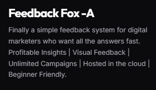 Feesdback Fox